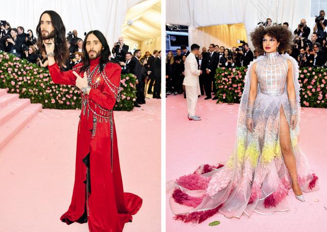 Jared Leto (left) and Priyanka Chopra at the Met Gala 2019 Jared Leto (left) and Priyanka Chopra at the Met Gala 2019