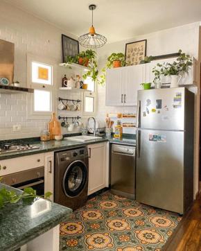 Clean counters, slabs and other surfaces with baking soda solution or vinegar. (Photo: Instagram/ourbohopenthouse) Clean counters, slabs and other surfaces with baking soda solution or vinegar. (Photo: Instagram/ourbohopenthouse)