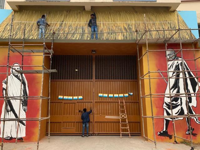 A mural painted at the facility. (Photo: Instagram/delhistreetart) A mural painted at the facility. (Photo: Instagram/delhistreetart)
