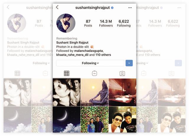 Instagram has memorialised late actor Sushant Singh Rajput’s account by adding the word “Remembering” in front of his name