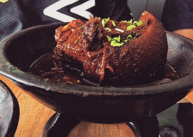 Smoked pork with raja mircha is a common preparation across the North-East (@joeym91) Smoked pork with raja mircha is a common preparation across the North-East (@joeym91)