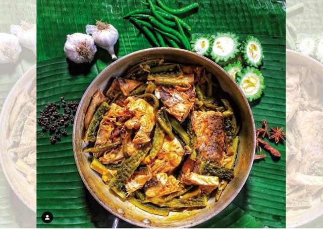 Bamboo shoot cooked with steamed fish (@triptoewithzii) Bamboo shoot cooked with steamed fish (@triptoewithzii)