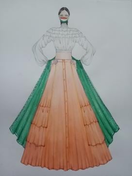 Sketch by designer Neeta Lulla