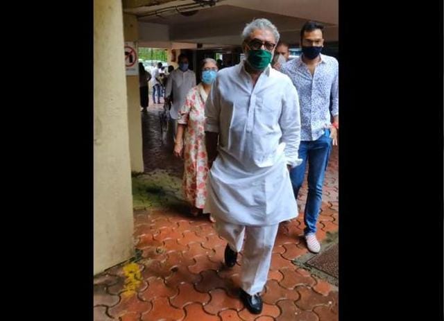 Sanjay Leela Bhansali at the funeral. (Varinder Chawla)