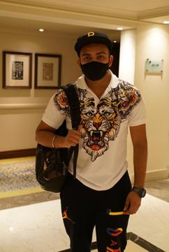 Prithvi Shaw at the DC team hotel in Mumbai Prithvi Shaw at the DC team hotel in Mumbai