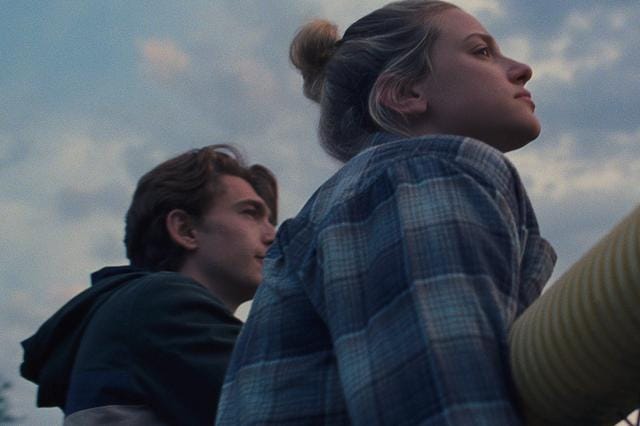Austin Abrams and Lili Reinhart in a still from Chemical Hearts. Austin Abrams and Lili Reinhart in a still from Chemical Hearts.