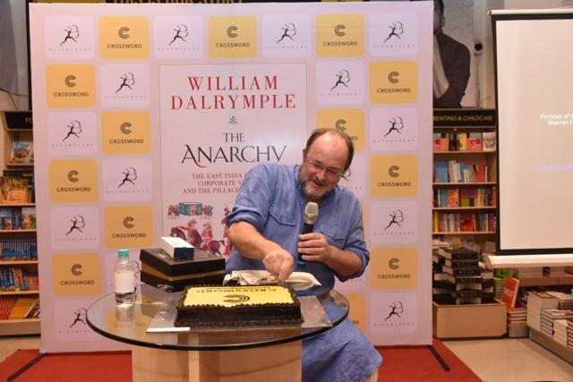 William Dalrymple at the Mumbai launch of his book, The Anarchy, at Crossword Bookstore, Kemps Corner on October 16, 2019. (Publicity picture from Crossword Bookstore) William Dalrymple at the Mumbai launch of his book, The Anarchy, at Crossword Bookstore, Kemps Corner on October 16, 2019. (Publicity picture from Crossword Bookstore)