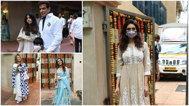 Ekta, Jeetendra and Lakkshya; Karishma Tanna; Krystle D’Souza and Urvashi Dholakia.