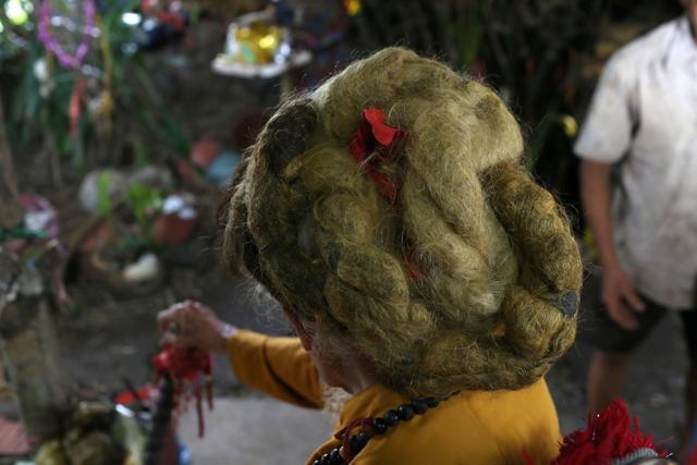 Nguyen Van Chien, 92, says he has not been cut his hair for nearly 80 years. (REUTERS) Nguyen Van Chien, 92, says he has not been cut his hair for nearly 80 years. (REUTERS)