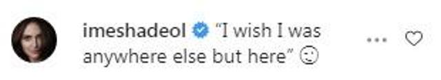 Esha Deol’s reply received over 190 likes from people. (Screengrab) Esha Deol’s reply received over 190 likes from people. (Screengrab)