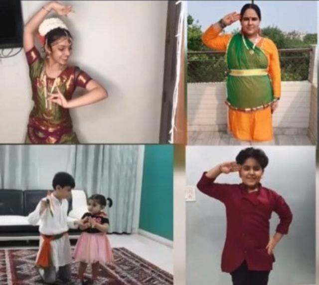 After the investiture ceremony, the students also paid tributes to country’s freedom fighters (HT Photo) After the investiture ceremony, the students also paid tributes to country’s freedom fighters (HT Photo)