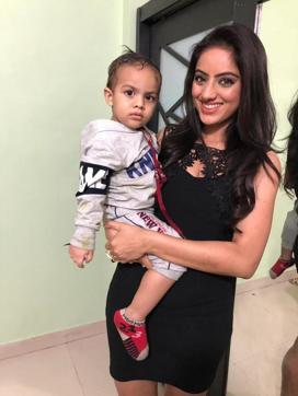 Deepika Singh with her son Soham Deepika Singh with her son Soham