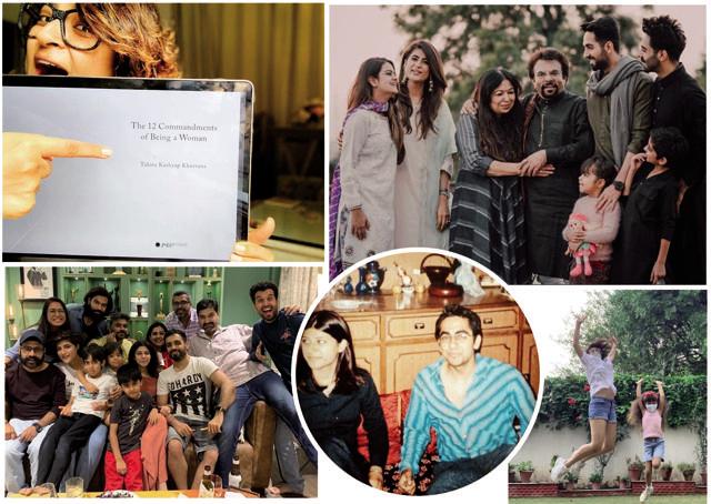 Clockwise: Tahira with her family and in-laws; Indulging in some “badass posing” with her daughter on Sunday; With her husband Ayushmann during the first year of their dating; Celebrating her friends on Friendship Day; Giving a peek into her writing space Clockwise: Tahira with her family and in-laws; Indulging in some “badass posing” with her daughter on Sunday; With her husband Ayushmann during the first year of their dating; Celebrating her friends on Friendship Day; Giving a peek into her writing space