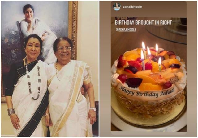 Asha Bhosle’s birthday cake. Asha Bhosle’s birthday cake.