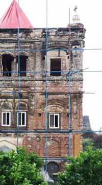 The restoration work will be complete by August next year. (HT Photo ) The restoration work will be complete by August next year. (HT Photo )