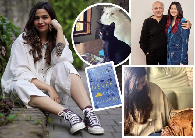 Clockwise: Shaheen Bhatt with her father, Mahesh Bhatt; Shaheen can’t imagine being in a house without animals; Her book on her mental health struggles which she released in 2018 (Inset); Her cats (Inset) Clockwise: Shaheen Bhatt with her father, Mahesh Bhatt; Shaheen can’t imagine being in a house without animals; Her book on her mental health struggles which she released in 2018 (Inset); Her cats (Inset)