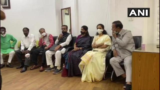 Members of opposition parties at the meeting called by Lok Sabha speaker Om Birla (Photo: ANI) Members of opposition parties at the meeting called by Lok Sabha speaker Om Birla (Photo: ANI)