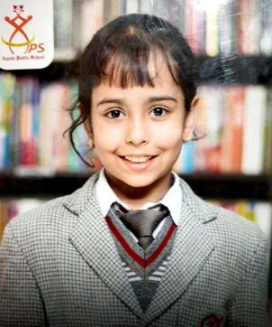 Kashvi Aslia emerged as the third runner-up in the storytelling contest (HT Photo) Kashvi Aslia emerged as the third runner-up in the storytelling contest (HT Photo)