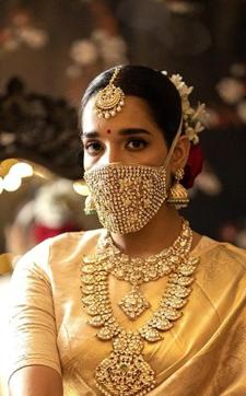 It took 440 man-hours to create this museum-worthy piece! A gold mask with diamonds by Tara Sri, priced at ₹30 lakh It took 440 man-hours to create this museum-worthy piece! A gold mask with diamonds by Tara Sri, priced at ₹30 lakh