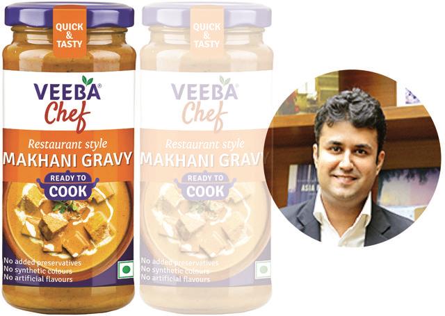 (Inset) Viraj Bahl has come up with cook-in Veeba sauces like Makhani gravy&nbsp;