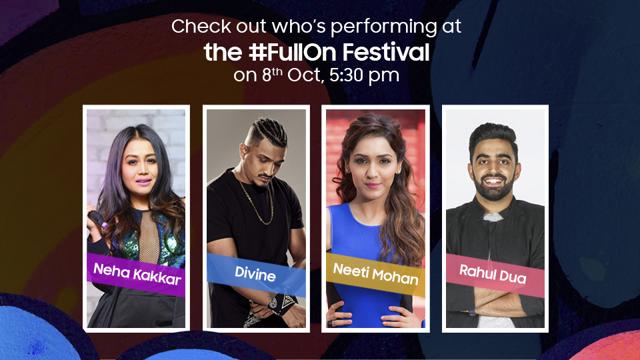 The Full On festival will bring together people and herald the birth of a new portfolio of devices - Galaxy F-series - from Samsung. (Samsung) The Full On festival will bring together people and herald the birth of a new portfolio of devices - Galaxy F-series - from Samsung. (Samsung)