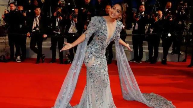 Hina Khan at Cannes Film Festival in 2019. Hina Khan at Cannes Film Festival in 2019.