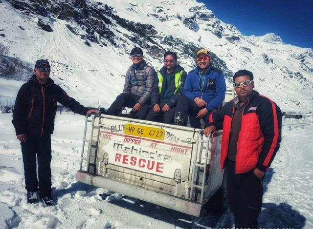 Rescue Team 1: From left - Chuni Lal, Joginder Paul, Lal Chand, Duni Chand and Gautam Beas. (Sourced) Rescue Team 1: From left - Chuni Lal, Joginder Paul, Lal Chand, Duni Chand and Gautam Beas. (Sourced)