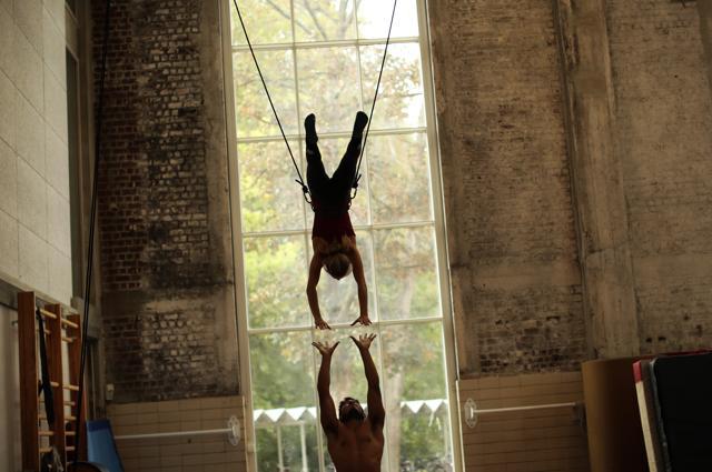 Students work out on their disciplines during a class at the Superior School of Circus Arts (ESAC) in Brussels. (AP) Students work out on their disciplines during a class at the Superior School of Circus Arts (ESAC) in Brussels. (AP)
