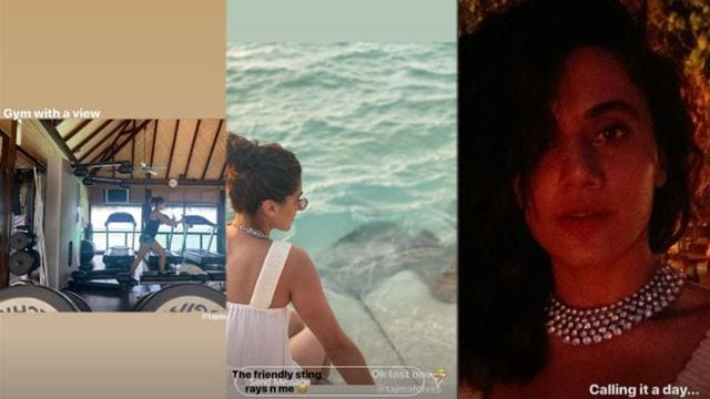 Taapsee Pannu floods Instagram with pictures from Maldives. Taapsee Pannu floods Instagram with pictures from Maldives.