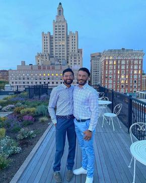 The image shows the couple - Sundeep Dosanjh and Sharath Puttichanda. (Instagram/@sundeepdosanjh) The image shows the couple - Sundeep Dosanjh and Sharath Puttichanda. (Instagram/@sundeepdosanjh)