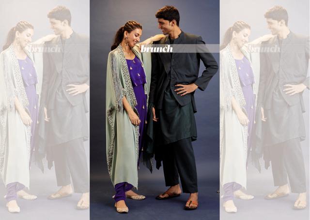 On her: Kaftan, Payal Singhal; juttis, Needle Dust; earrings, Amrapali; On him: Kurta, pants and jacket, Antar-Agni; footwear, Bata (Shivamm Paathak) On her: Kaftan, Payal Singhal; juttis, Needle Dust; earrings, Amrapali; On him: Kurta, pants and jacket, Antar-Agni; footwear, Bata (Shivamm Paathak)