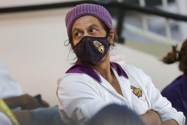 Shah Rukh Khan watches the match between Kolkata Knight Riders and Royal Challengers Bangalore during IPL 2020. (PTI) Shah Rukh Khan watches the match between Kolkata Knight Riders and Royal Challengers Bangalore during IPL 2020. (PTI)