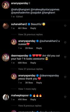 Suhana Khan’s comment on BFF Ananya Panday’s Instagram post (Instagram/ananyapanday) Suhana Khan’s comment on BFF Ananya Panday’s Instagram post (Instagram/ananyapanday)
