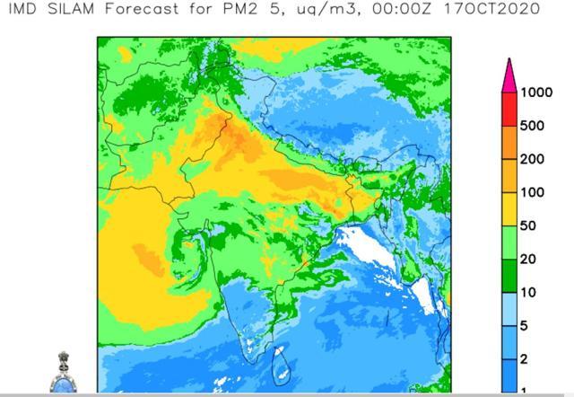 PM2.5 concentration in the country. (Sourced)