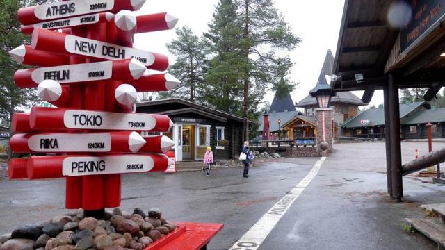 A general view shows the main square of the Santa Claus Village in the Arctic Circle near Rovaniemi, Finland. (REUTERS) A general view shows the main square of the Santa Claus Village in the Arctic Circle near Rovaniemi, Finland. (REUTERS)