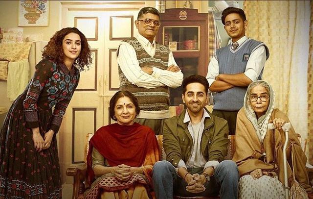 Gajraj Rao with his Badhaai Ho family. Gajraj Rao with his Badhaai Ho family.