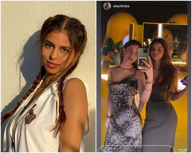 Suhana with cousin Alia Chhiba. Suhana with cousin Alia Chhiba.