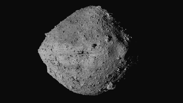 This undated image made available by NASA shows the asteroid Bennu from the OSIRIS-REx spacecraft. (AP photo) This undated image made available by NASA shows the asteroid Bennu from the OSIRIS-REx spacecraft. (AP photo)