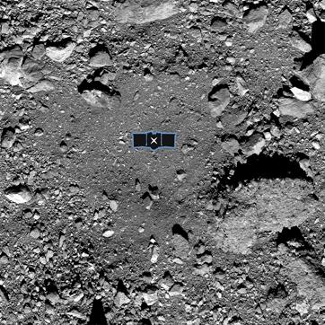 This undated image made available by NASA shows the OSIRIS-REx spacecraft's primary sample collection site, named "Nightingale," on the asteroid Bennu. (AP photo) This undated image made available by NASA shows the OSIRIS-REx spacecraft's primary sample collection site, named "Nightingale," on the asteroid Bennu. (AP photo)