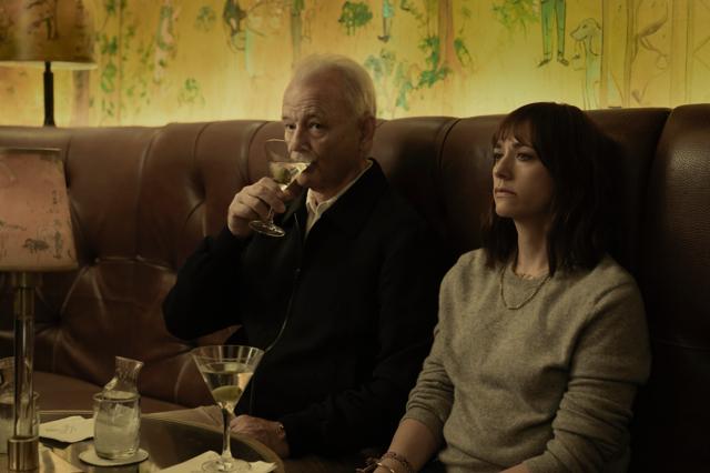 On the Rocks: Bill Murray and Rashida Jones in a still from the new Sofia Coppola movie. On the Rocks: Bill Murray and Rashida Jones in a still from the new Sofia Coppola movie.