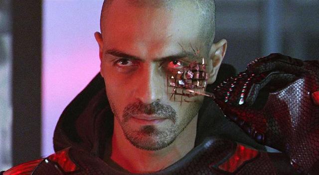 A still from Ra.One (2011) in which Arjun Rampal played the antagonist. A still from Ra.One (2011) in which Arjun Rampal played the antagonist.