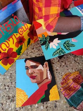 A self-portrait by trans artist Jyothi H. A self-portrait by trans artist Jyothi H.