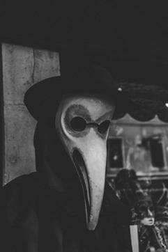 Bubonic plague bird mask (Unsplash) Bubonic plague bird mask (Unsplash)