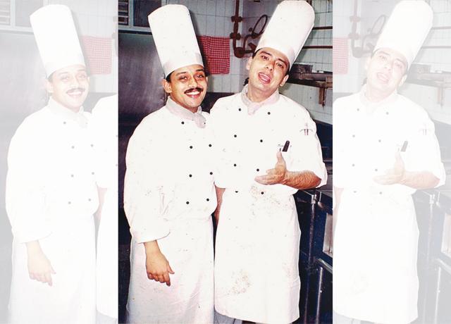 With a fellow chef (above) while training at Holiday Inn Golden Mile, Hong Kong With a fellow chef (above) while training at Holiday Inn Golden Mile, Hong Kong