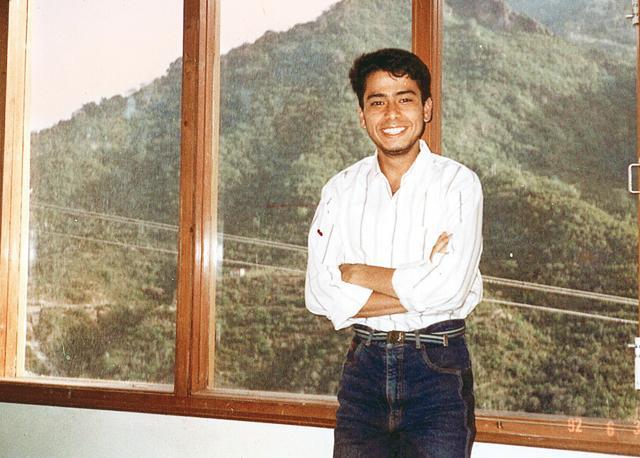 On his first holiday as a bachelor after getting a job in Jammu, 1998 On his first holiday as a bachelor after getting a job in Jammu, 1998