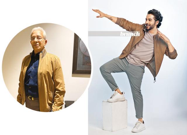 Abhinav’s father Arun Mathur (inset) wearing the jacket that his son eventually stole from him. Jacket, Zegna (his father’s old jacket); pants, T-shirt and shoes, Zara (Shivamm Paathak) Abhinav’s father Arun Mathur (inset) wearing the jacket that his son eventually stole from him. Jacket, Zegna (his father’s old jacket); pants, T-shirt and shoes, Zara (Shivamm Paathak)