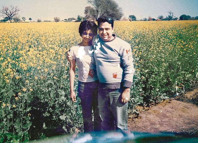 While driving to Rajasthan with his wife Vindhya While driving to Rajasthan with his wife Vindhya