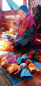An artisan at work in Himachal Pradesh. (Photo courtesy The Color Caravan)