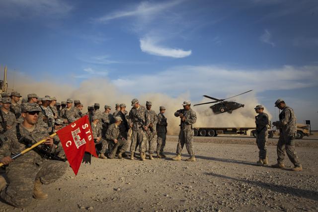 US soldiers in Iraq in December 2017. (Lucas Jackson-Pool/Getty Images) US soldiers in Iraq in December 2017. (Lucas Jackson-Pool/Getty Images)