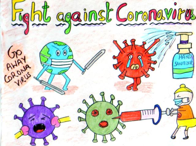 Fight Against Coronavirus by Harfateh Singh. Mohali, Punjab; 2020.